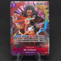 Mr.5 (Gem) OP04-072 Kingdoms of Intrigue Alt Art Holo Rare One Piece Card Game - Image 1