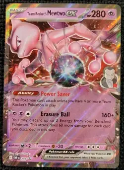 Team Rocket's Mewtwo ex 205 Sv: Scarlet & Violet Promo Cards Holo - Image 1