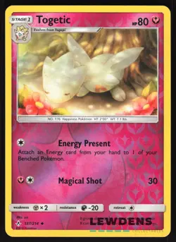 Togetic - 137/214 - Reverse Holo Uncommon - Unbroken Bonds - Pokemon Card - Image 1