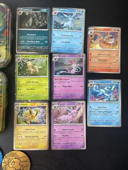 Prismatic Evolutions 8 COSMOS HOLO Promo Card Costco Mini Tin Promos Set Pokemon - Image 4