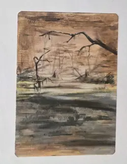 Magic The Gathering MTG Fourth Edition Swamp (B) ALTERED - Image 1