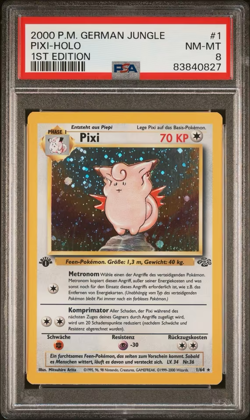 Pixi Holo 1. Edition #1 | Pokemon Jungle Deutsch | PSA 8 - Image 2