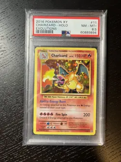 2016 Pokemon Charizard Holo Rare 11/108 - XY Evolutions PSA 8.5 - Image 1