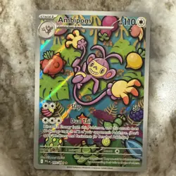 Pokemon TCG Mega Evolutions Phantasmal Flames Ambipom 107/094 Illustration Rare - Image 1