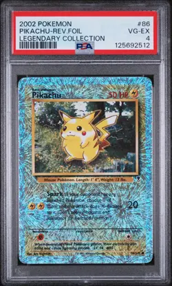 Pikachu Legendary Collection Reverse Holo #86/110 Pokemon PSA 4 - Image 1