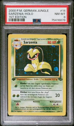 Sarzenia Holo 1. Edition #14 | Pokemon Jungle Deutsch | PSA 8 - Image 2