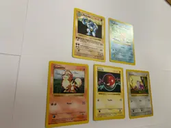 Shadowless Pokemon Base Set Lot Machoke Growlithe Voltorb Magikarp Rattata - Image 4