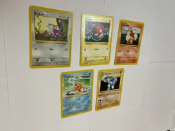 Shadowless Pokemon Base Set Lot Machoke Growlithe Voltorb Magikarp Rattata - Image 5