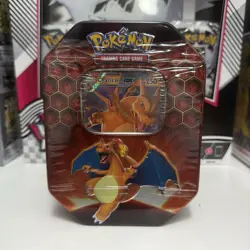 Pokemon Charizard GX Hidden Fates Tin 4 Packs + Promo Factory Sealed NEW - Image 1