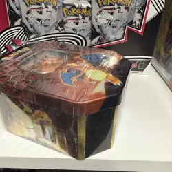 Pokemon Charizard GX Hidden Fates Tin 4 Packs + Promo Factory Sealed NEW - Image 4