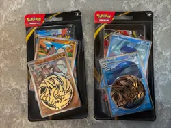 Set Of 2 Pokemon Mega Evolution Premium Checklane Blisters NEW - Image 1