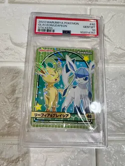 PSA10 2023 MARUMIYA POKEMON STICKERS 40 LEAFEON/GLACEON - Image 3