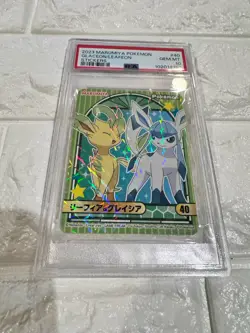 PSA10 2023 MARUMIYA POKEMON STICKERS 40 LEAFEON/GLACEON - Image 5