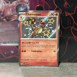 Pokemon TCG Charmeleon 110/091 SV: Paldean Fates Holo Baby Shiny Rare MINT - Image 1
