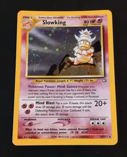🔥SLOWKING 14/111 HOLO🔥SET NEO GENESIS🔥POKEMON ENG🔥VINTAGE - Image 1