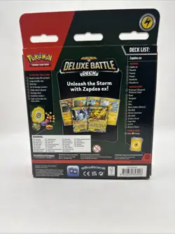 Pokemon TCG Zapdos EX Deluxe Battle Deck NEW/ FACTORY SEALED - Image 2