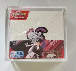 Pokemon SV10 Destined Rivals Booster Box Sealed w/ Acrylic Case - Image 1