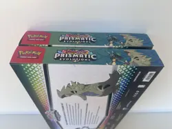 Pokemon Prismatic Evolutions Lucario EX Tyranitar Ex Premium Collection SEALED - Image 4