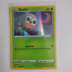 Pokemon - Rowlet SWSH220 - Black Star Promo - Holo Rare - Same Day Shipping! - Image 1