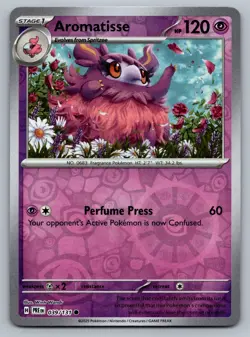 Pokemon TCG Prismatic Evolutions Reverse Holo Aromatisse 039/131 Common - Image 1