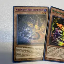 Yugioh - Millennium Eyes Illusionist LSD1-EN045 - Green Purple Blue NM PLAYSET - Image 2