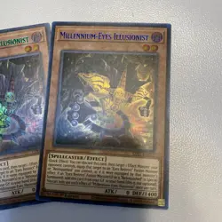 Yugioh - Millennium Eyes Illusionist LSD1-EN045 - Green Purple Blue NM PLAYSET - Image 4