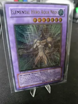 YuGiOh POTD-EN031 - Elemental Hero Aqua Neos - 1st Edition NM/M - Image 4
