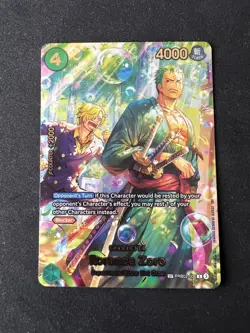 Roronoa Zoro PRB02-006 SP Alternate Art Azure Sea's Seven One Piece Card English - Image 1