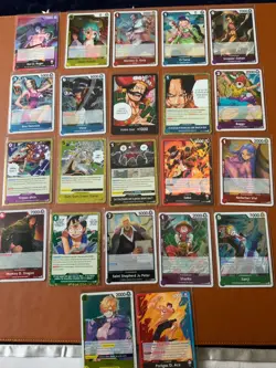 cartes ONE PIECE lot de 22 cartes OP 13 jamais jouees NM - Image 1