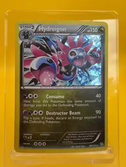 Hydreigon 98/124 Dragons Exalted (Cracked Ice Holo) Rare Pokemon TCG Cards LP - Image 1