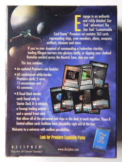 STAR TREK CCG PREMIERE STARTER DECK II 8 BLACK & 60 WHITE BORDER CARDS SEALED - Image 2