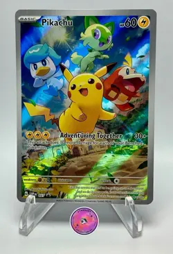 Pokemon Scarlet & Violet Paldea Evolved Pikachu #27 SVP en Pikachu Promo Card - Image 1