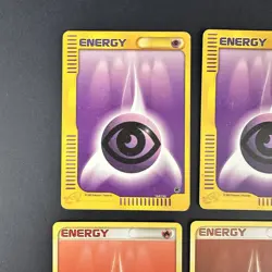 Pokemon TCG Vintage Energy Base Set Lot - Energy Set Of 6 2002/2003 NM/LP Cards - Image 3