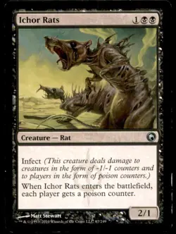 Ichor Rats LP Light Play Scars of Mirrodin MTG [7221] - Image 1