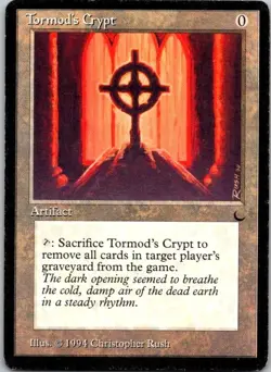 MTG Magic the Gathering Tormod's Crypt The Dark Played See Scan - Image 1