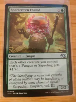 MTG Sporecrown Thallid 0718 J25 Foundations M/NM Free UK P&P - Image 1