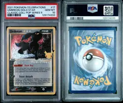 2021 Pokemon Celebrations Pop Series 5 Gold Star #17 Umbreon Gem Mint PSA 10 - Image 3