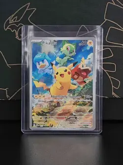 Pikachu SVP EN 027 Pokemon Center Promo Paldea Evolved Scarlet & Violet Pokemon - Image 3