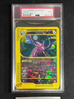 Pokemon: Crobat #10/12 Box Topper 2003 SKYRIDGE Oversized Jumbo - Vintage PSA 9 - Image 1