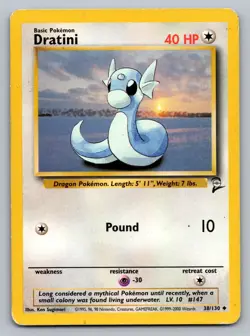 Pokemon TCG Base Set 2 Dratini 038/130 - Image 1