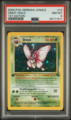 Omot Holo 1. Edition #13 | Pokemon Jungle Deutsch | PSA 8 - Image 2