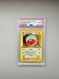 Lektrobal Holo 1. Edition #2 | Pokemon Jungle Deutsch | PSA 8 - Image 1