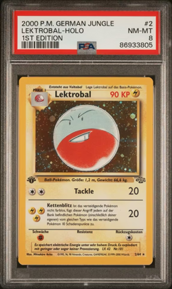 Lektrobal Holo 1. Edition #2 | Pokemon Jungle Deutsch | PSA 8 - Image 2