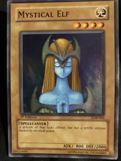 Mystical Elf LOB-062 The Legend of Blue Eyes White Dragon 1st Edition - Image 4