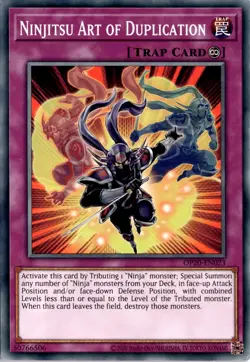 Ninjitsu Art of Duplication Common TRAP Unlimited OTS Tournament Pack 20 Yugioh - Image 1