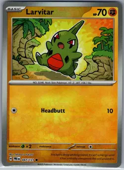 Larvitar (Poke Ball) 047/131 SV: Prismatic Evolutions - Pokemon Card - NM - Image 1