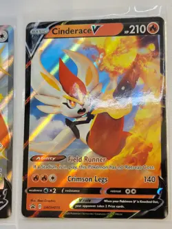 Pokemon V Holo Card Collection Lot Pikachu, Meowth, Vaporeon, Shaymin, Stoutland - Image 3