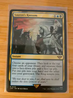 MTG Sauron's Ransom 0225 Lord of the Rings M/NM Free UK P&P - Image 1