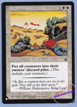 Wrath of God MTG MISPRINT Printed with a different white mana symbol - Image 1