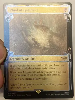 Phial of Galadriel 0699 Showcase Scrolls Foil Lord Of The Rings MTG NEW UNPLAYED - Image 1